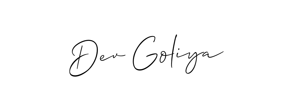 Check out images of Autograph of Dev Goliya name. Actor Dev Goliya Signature Style. Allison_Script is a professional sign style online. Dev Goliya signature style 2 images and pictures png