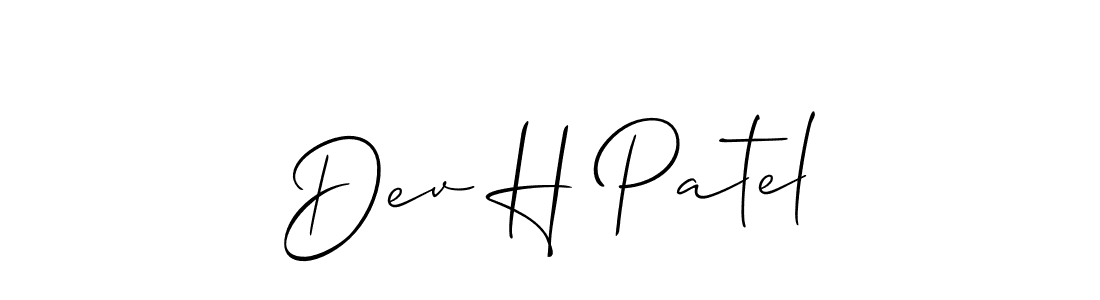 Make a beautiful signature design for name Dev H Patel. Use this online signature maker to create a handwritten signature for free. Dev H Patel signature style 2 images and pictures png