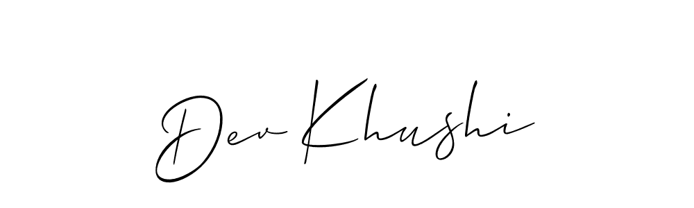 This is the best signature style for the Dev Khushi name. Also you like these signature font (Allison_Script). Mix name signature. Dev Khushi signature style 2 images and pictures png