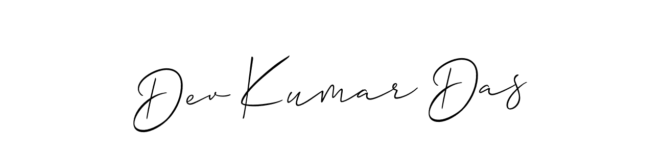 Design your own signature with our free online signature maker. With this signature software, you can create a handwritten (Allison_Script) signature for name Dev Kumar Das. Dev Kumar Das signature style 2 images and pictures png