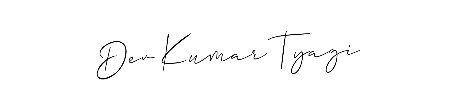 You can use this online signature creator to create a handwritten signature for the name Dev Kumar Tyagi. This is the best online autograph maker. Dev Kumar Tyagi signature style 2 images and pictures png