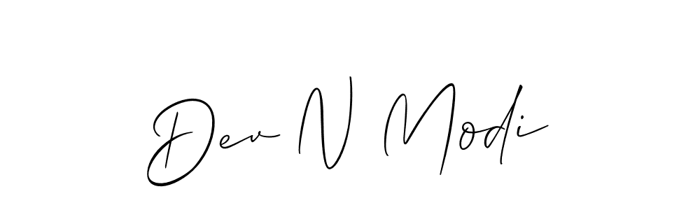 if you are searching for the best signature style for your name Dev N Modi. so please give up your signature search. here we have designed multiple signature styles  using Allison_Script. Dev N Modi signature style 2 images and pictures png