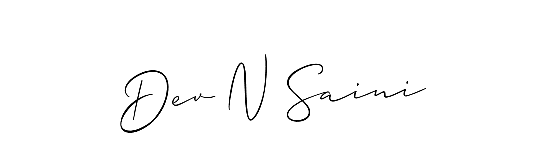 Once you've used our free online signature maker to create your best signature Allison_Script style, it's time to enjoy all of the benefits that Dev N Saini name signing documents. Dev N Saini signature style 2 images and pictures png