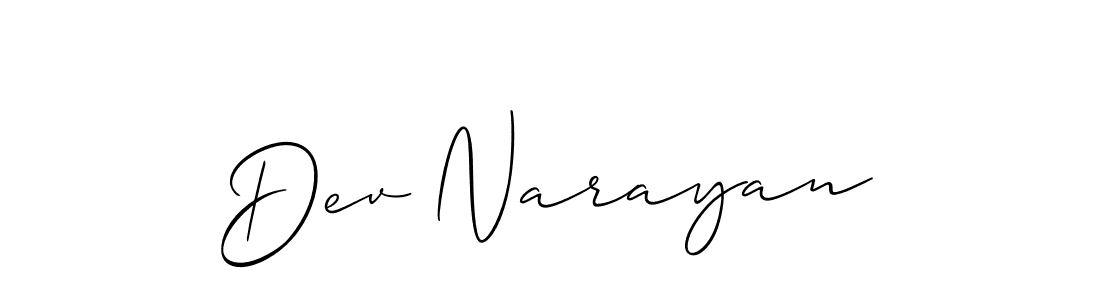 How to Draw Dev Narayan signature style? Allison_Script is a latest design signature styles for name Dev Narayan. Dev Narayan signature style 2 images and pictures png