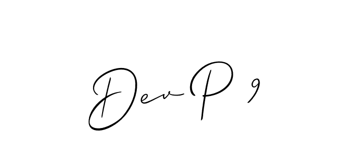 It looks lik you need a new signature style for name Dev P 9. Design unique handwritten (Allison_Script) signature with our free signature maker in just a few clicks. Dev P 9 signature style 2 images and pictures png