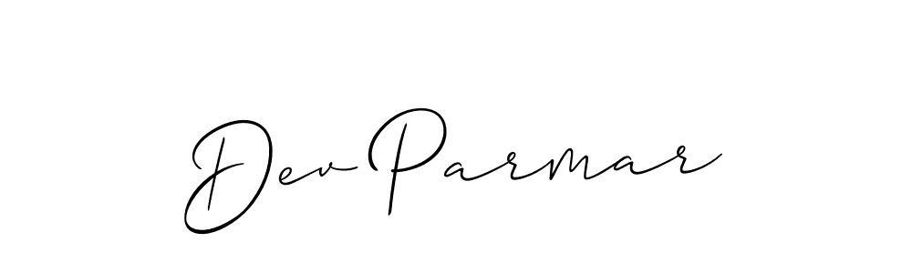 Best and Professional Signature Style for Dev Parmar. Allison_Script Best Signature Style Collection. Dev Parmar signature style 2 images and pictures png