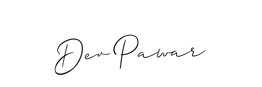 Make a beautiful signature design for name Dev Pawar. Use this online signature maker to create a handwritten signature for free. Dev Pawar signature style 2 images and pictures png