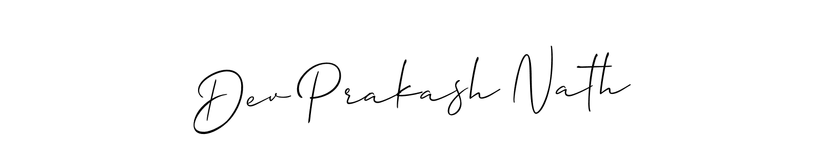 Dev Prakash Nath stylish signature style. Best Handwritten Sign (Allison_Script) for my name. Handwritten Signature Collection Ideas for my name Dev Prakash Nath. Dev Prakash Nath signature style 2 images and pictures png