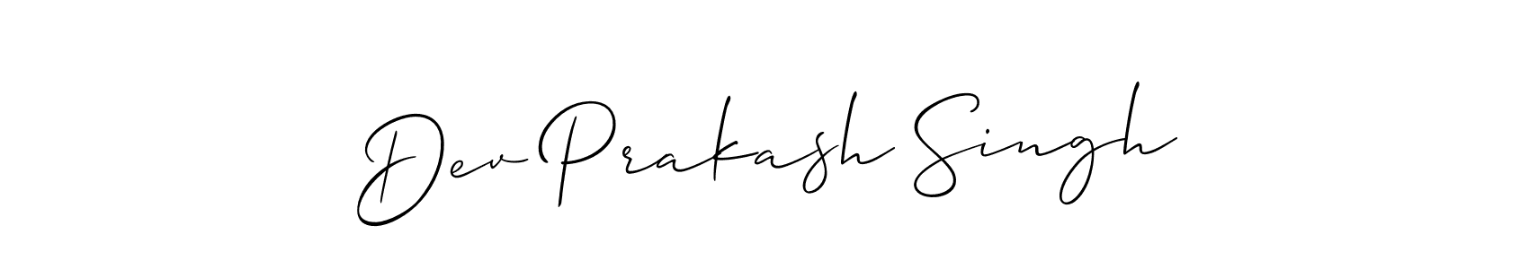 How to Draw Dev Prakash Singh signature style? Allison_Script is a latest design signature styles for name Dev Prakash Singh. Dev Prakash Singh signature style 2 images and pictures png