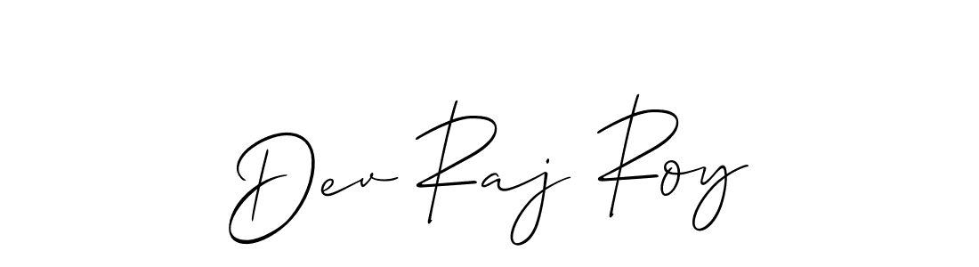 You should practise on your own different ways (Allison_Script) to write your name (Dev Raj Roy) in signature. don't let someone else do it for you. Dev Raj Roy signature style 2 images and pictures png