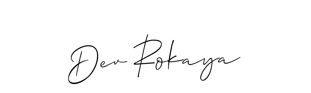 You can use this online signature creator to create a handwritten signature for the name Dev Rokaya. This is the best online autograph maker. Dev Rokaya signature style 2 images and pictures png