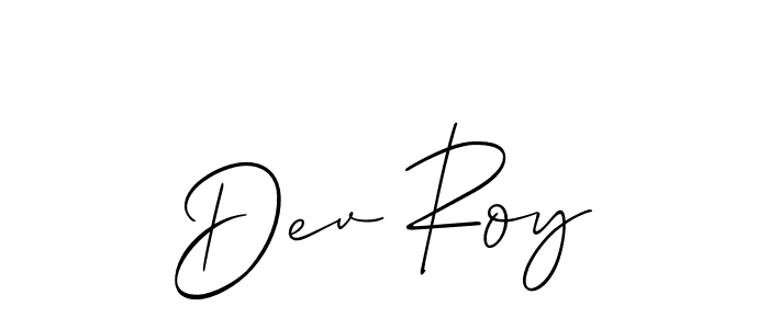 Allison_Script is a professional signature style that is perfect for those who want to add a touch of class to their signature. It is also a great choice for those who want to make their signature more unique. Get Dev Roy name to fancy signature for free. Dev Roy signature style 2 images and pictures png
