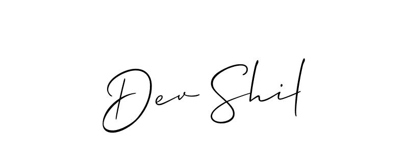 You should practise on your own different ways (Allison_Script) to write your name (Dev Shil) in signature. don't let someone else do it for you. Dev Shil signature style 2 images and pictures png