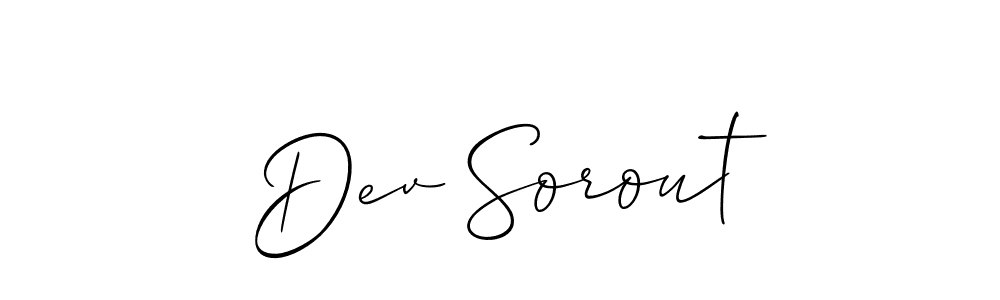 Make a beautiful signature design for name Dev Sorout. Use this online signature maker to create a handwritten signature for free. Dev Sorout signature style 2 images and pictures png