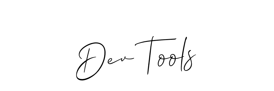 Make a beautiful signature design for name Dev Tools. With this signature (Allison_Script) style, you can create a handwritten signature for free. Dev Tools signature style 2 images and pictures png