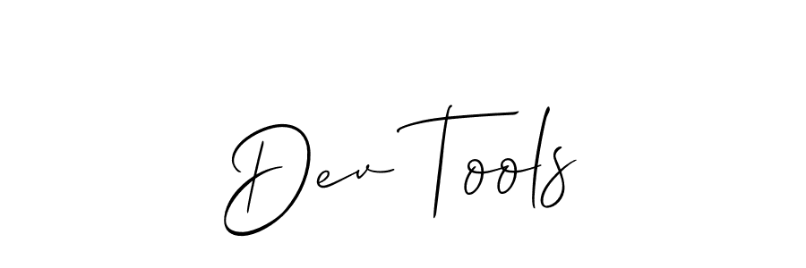 Make a beautiful signature design for name Dev Tools. With this signature (Allison_Script) style, you can create a handwritten signature for free. Dev Tools signature style 2 images and pictures png