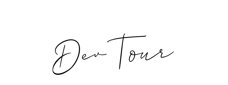 How to make Dev Tour name signature. Use Allison_Script style for creating short signs online. This is the latest handwritten sign. Dev Tour signature style 2 images and pictures png