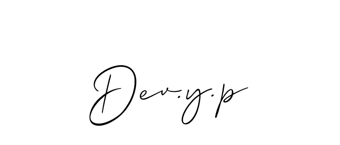Make a beautiful signature design for name Dev.y.p. Use this online signature maker to create a handwritten signature for free. Dev.y.p signature style 2 images and pictures png