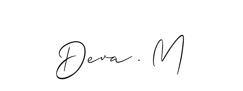 Also we have Deva . M name is the best signature style. Create professional handwritten signature collection using Allison_Script autograph style. Deva . M signature style 2 images and pictures png