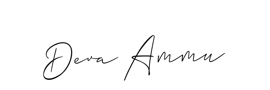 Similarly Allison_Script is the best handwritten signature design. Signature creator online .You can use it as an online autograph creator for name Deva Ammu. Deva Ammu signature style 2 images and pictures png