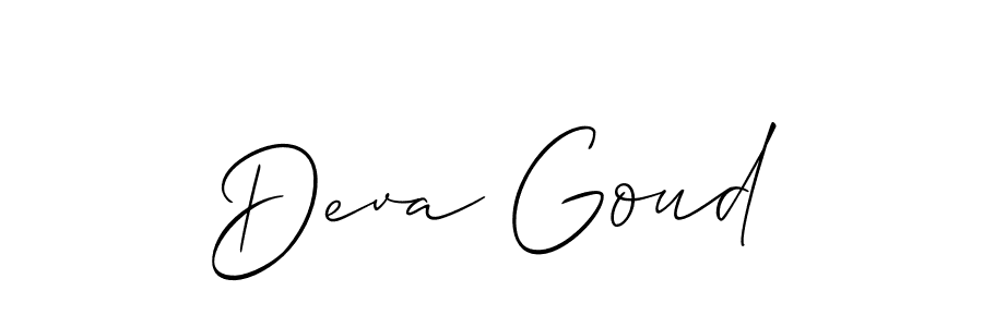 How to make Deva Goud signature? Allison_Script is a professional autograph style. Create handwritten signature for Deva Goud name. Deva Goud signature style 2 images and pictures png