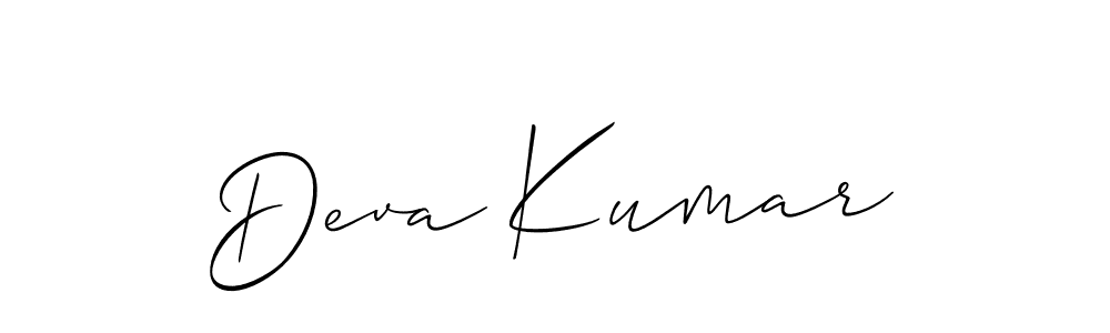 How to make Deva Kumar signature? Allison_Script is a professional autograph style. Create handwritten signature for Deva Kumar name. Deva Kumar signature style 2 images and pictures png