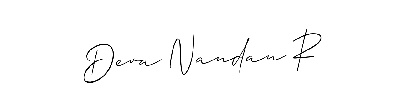 You can use this online signature creator to create a handwritten signature for the name Deva Nandan R. This is the best online autograph maker. Deva Nandan R signature style 2 images and pictures png