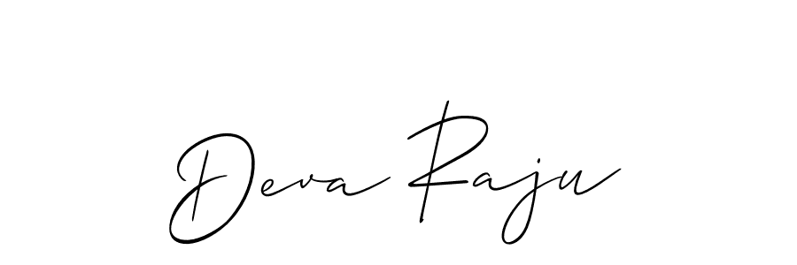 Make a short Deva Raju signature style. Manage your documents anywhere anytime using Allison_Script. Create and add eSignatures, submit forms, share and send files easily. Deva Raju signature style 2 images and pictures png