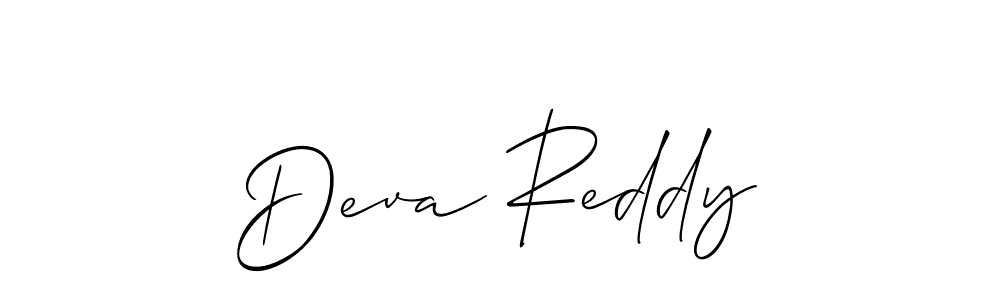 How to make Deva Reddy signature? Allison_Script is a professional autograph style. Create handwritten signature for Deva Reddy name. Deva Reddy signature style 2 images and pictures png