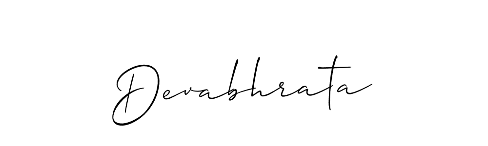 You should practise on your own different ways (Allison_Script) to write your name (Devabhrata) in signature. don't let someone else do it for you. Devabhrata signature style 2 images and pictures png