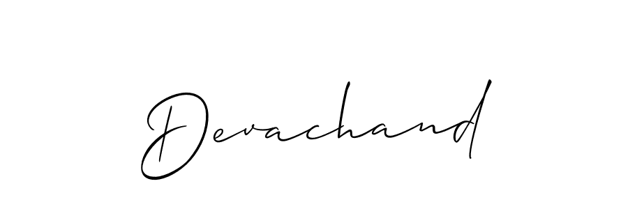 It looks lik you need a new signature style for name Devachand. Design unique handwritten (Allison_Script) signature with our free signature maker in just a few clicks. Devachand signature style 2 images and pictures png