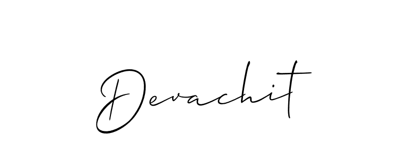 It looks lik you need a new signature style for name Devachit. Design unique handwritten (Allison_Script) signature with our free signature maker in just a few clicks. Devachit signature style 2 images and pictures png