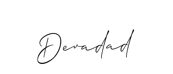 How to make Devadad name signature. Use Allison_Script style for creating short signs online. This is the latest handwritten sign. Devadad signature style 2 images and pictures png