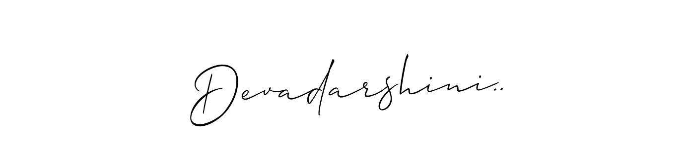 Make a beautiful signature design for name Devadarshini... Use this online signature maker to create a handwritten signature for free. Devadarshini.. signature style 2 images and pictures png