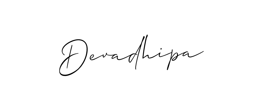 You should practise on your own different ways (Allison_Script) to write your name (Devadhipa) in signature. don't let someone else do it for you. Devadhipa signature style 2 images and pictures png