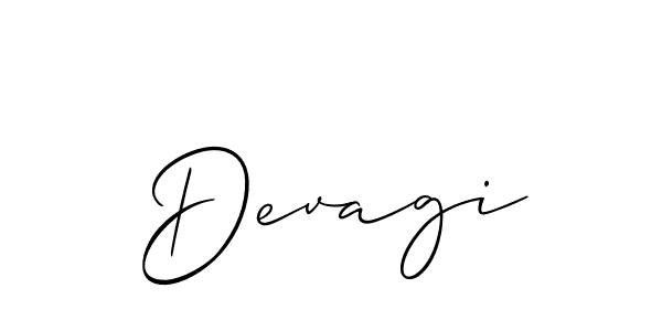 The best way (Allison_Script) to make a short signature is to pick only two or three words in your name. The name Devagi include a total of six letters. For converting this name. Devagi signature style 2 images and pictures png