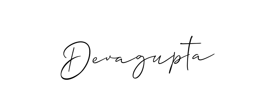 It looks lik you need a new signature style for name Devagupta. Design unique handwritten (Allison_Script) signature with our free signature maker in just a few clicks. Devagupta signature style 2 images and pictures png