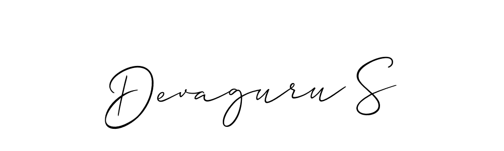 Best and Professional Signature Style for Devaguru S. Allison_Script Best Signature Style Collection. Devaguru S signature style 2 images and pictures png