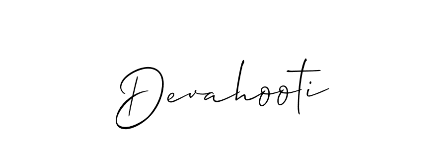 Best and Professional Signature Style for Devahooti. Allison_Script Best Signature Style Collection. Devahooti signature style 2 images and pictures png