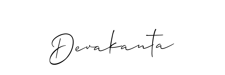 How to Draw Devakanta signature style? Allison_Script is a latest design signature styles for name Devakanta. Devakanta signature style 2 images and pictures png
