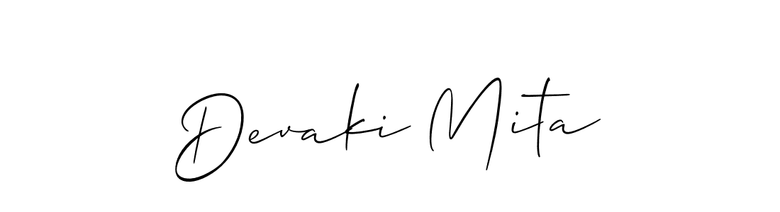 Make a beautiful signature design for name Devaki Mita. Use this online signature maker to create a handwritten signature for free. Devaki Mita signature style 2 images and pictures png