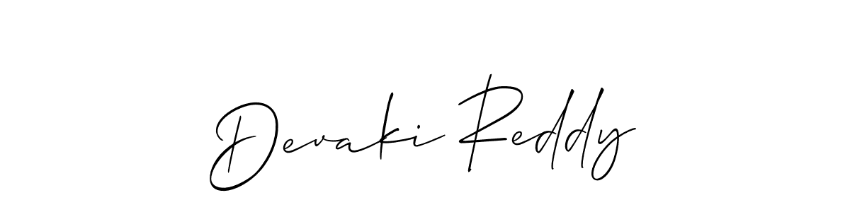 How to make Devaki Reddy signature? Allison_Script is a professional autograph style. Create handwritten signature for Devaki Reddy name. Devaki Reddy signature style 2 images and pictures png