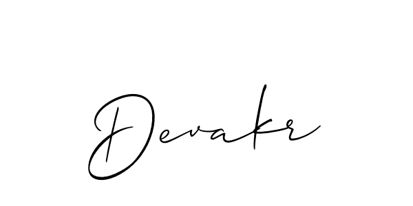 Best and Professional Signature Style for Devakr. Allison_Script Best Signature Style Collection. Devakr signature style 2 images and pictures png