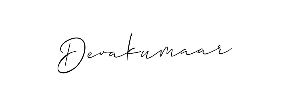 Also we have Devakumaar name is the best signature style. Create professional handwritten signature collection using Allison_Script autograph style. Devakumaar signature style 2 images and pictures png