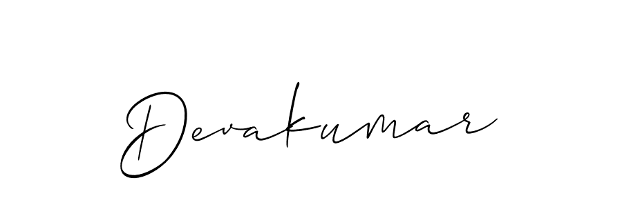 How to make Devakumar name signature. Use Allison_Script style for creating short signs online. This is the latest handwritten sign. Devakumar signature style 2 images and pictures png