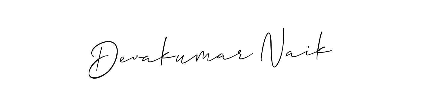 Create a beautiful signature design for name Devakumar Naik. With this signature (Allison_Script) fonts, you can make a handwritten signature for free. Devakumar Naik signature style 2 images and pictures png