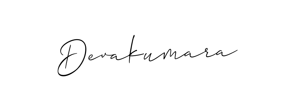 Create a beautiful signature design for name Devakumara. With this signature (Allison_Script) fonts, you can make a handwritten signature for free. Devakumara signature style 2 images and pictures png