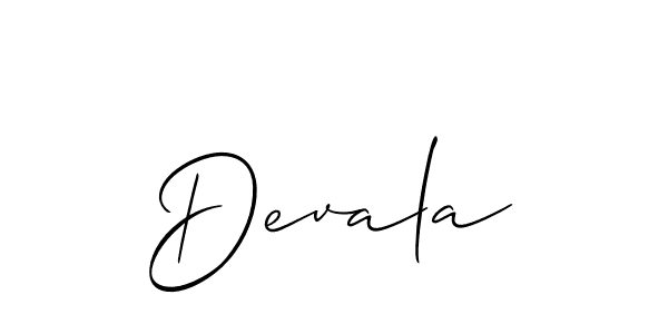 Also we have Devala name is the best signature style. Create professional handwritten signature collection using Allison_Script autograph style. Devala signature style 2 images and pictures png