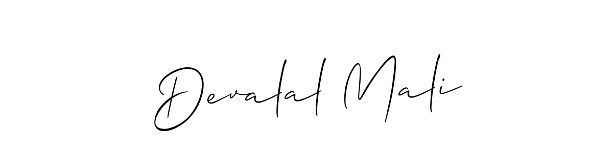 Design your own signature with our free online signature maker. With this signature software, you can create a handwritten (Allison_Script) signature for name Devalal Mali. Devalal Mali signature style 2 images and pictures png