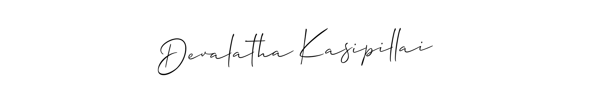 You can use this online signature creator to create a handwritten signature for the name Devalatha Kasipillai. This is the best online autograph maker. Devalatha Kasipillai signature style 2 images and pictures png